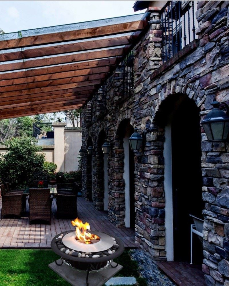 Round bioethanol fireplace (5)