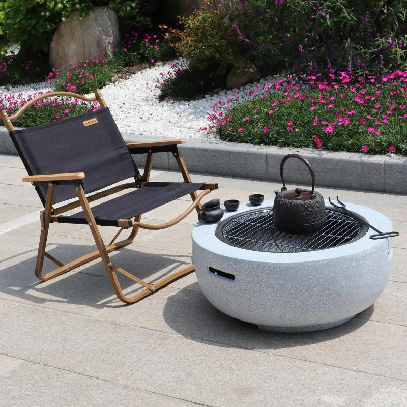 wood-burning outdoor fireplace  (1)