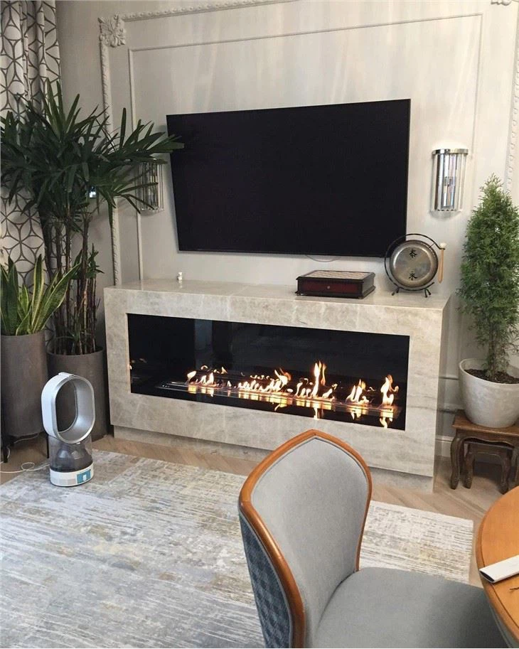 black ethanol fireplace factory